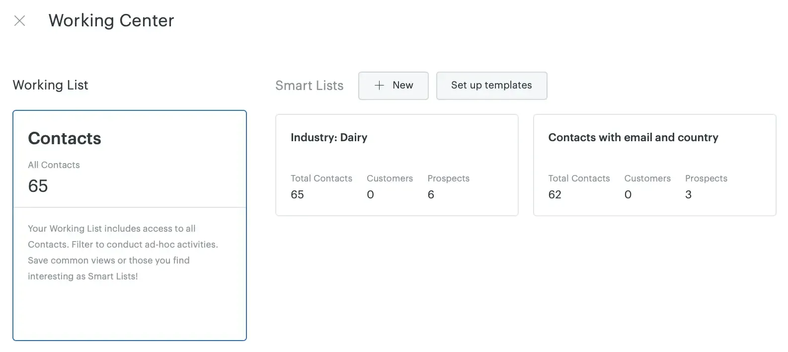 Zendesk sell smart list